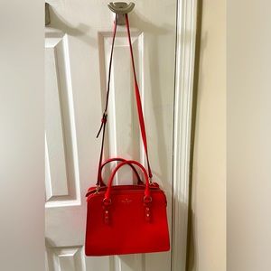 Kate Spade red Staci medium satchel
